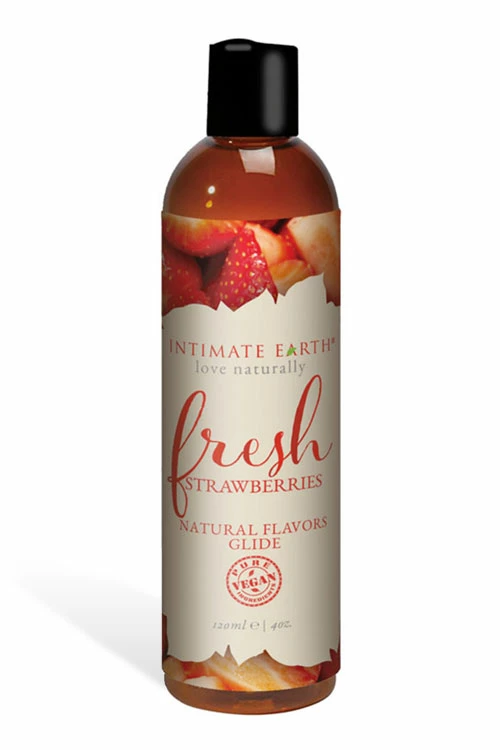 Intimate Earth Fresh Strawberries Flavoured Glide (120ml) 3 Intimate Earth Fresh Strawberries Flavoured Glide (120ml)