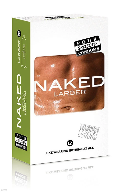 Four Seasons Large Naked Condoms (12 pack) 3 Four Seasons Large Naked Condoms (12 pack)