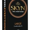 Skyn Non-Latex Large Condoms (10 Pack) 2 Skyn Non-Latex Large Condoms (10 Pack) -Basics Emporium 2 large 1