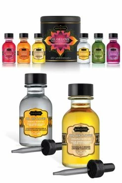 Kama Sutra Set of 6 Flavoured Warming Body Oils (22ml each)