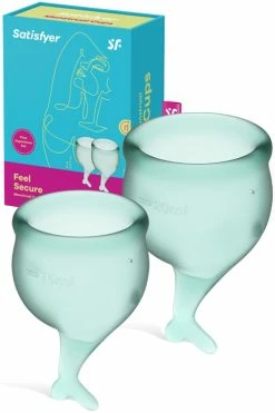 Satisfyer Feel Secure Silicone Menstrual Cups (2 Pce)