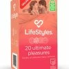 Lifestyles Ultimate Pleasures Condoms (20 pack) -Basics Emporium large 1 29