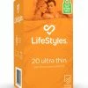 Lifestyles Ultra Thin Condoms (20 Pack) -Basics Emporium large 1 31