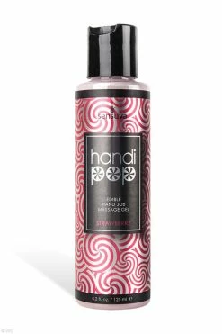Sensuva Handjob Massage Gel - Strawberry (125ml)