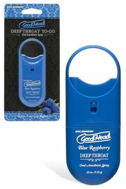 Doc Johnson Deep Throat Spray - Blue Raspberry Flavour (9g/33oz)
