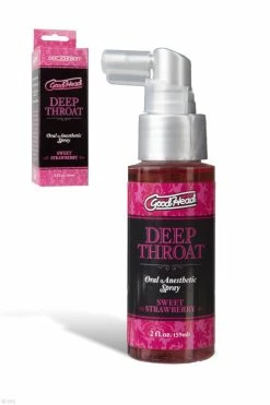 Doc Johnson GoodHead Deep Throat Spray - Strawberry (2 oz.)
