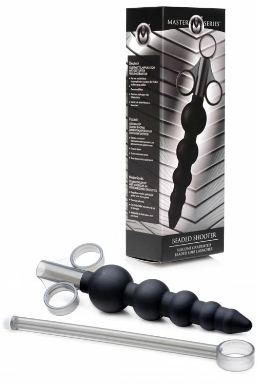 Master Series 7.5" Silicone Beaded Lubricant Launcher 2 Master Series 7.5" Silicone Beaded Lubricant Launcher