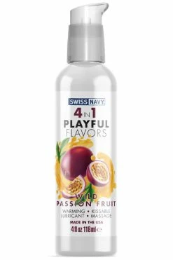 Swiss Navy 4-In-1 Playful Flavors Lubricant - Wild Passion Fruit (118ml)