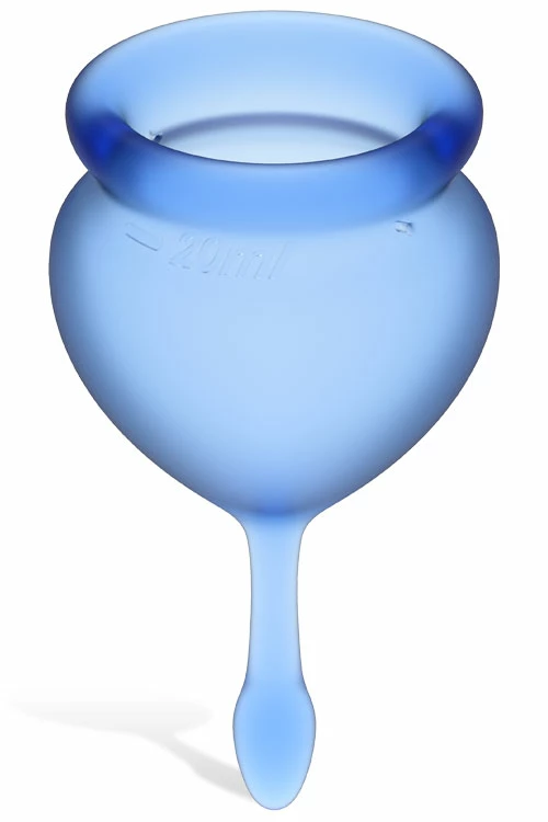 Satisfyer Feel Good Silicone Menstrual Cups (2 Pce) 4 Satisfyer Feel Good Silicone Menstrual Cups (2 Pce) - Image 2