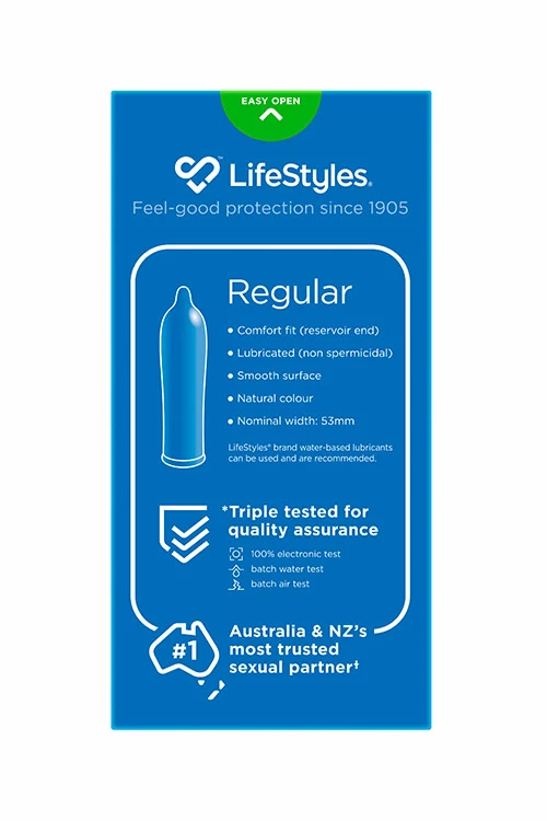 Lifestyles Regular Condoms (10 Pack) 4 Lifestyles Regular Condoms (10 Pack) - Image 2