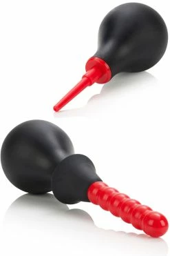 California Exotic Ribbed Anal Douche with 2 Attachments -Basics Emporium large 3 5