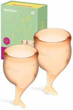 Satisfyer Feel Secure Silicone Menstrual Cups (2 Pce) -Basics Emporium large 6 2